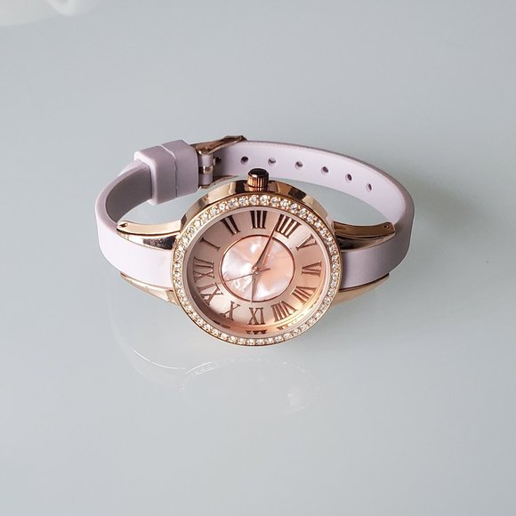 Accutime Pink & Gold Watch - Picture 7 of 7